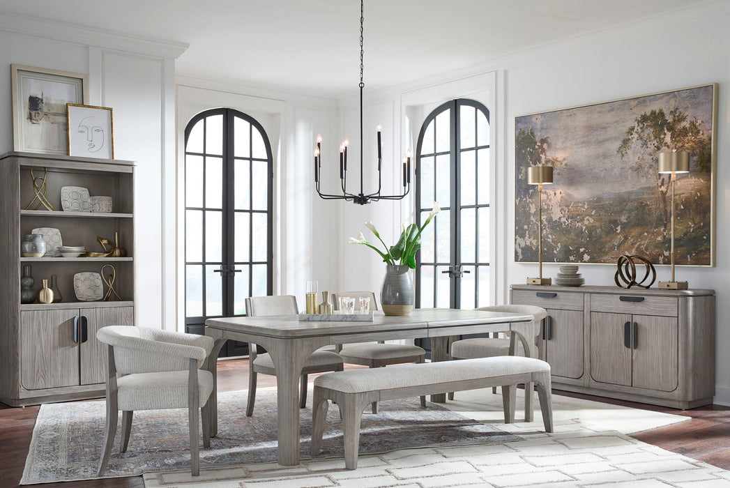 Braelyn - Long Bench - Dorian Grey