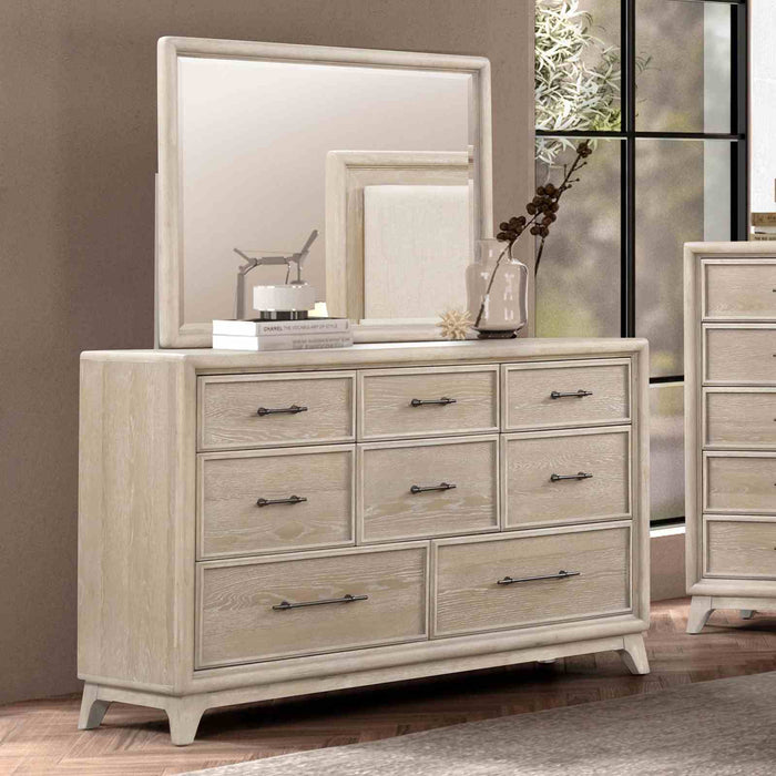 8 Drawers 1 Piece Dresser, Ample Storage Bedroom - Oak