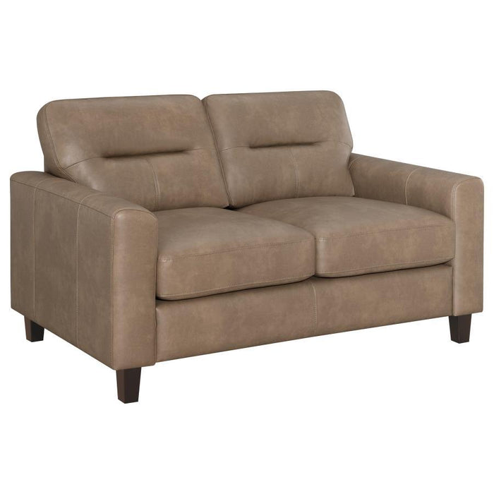 Scotland - Faux Leather Upholstered Sofa Set