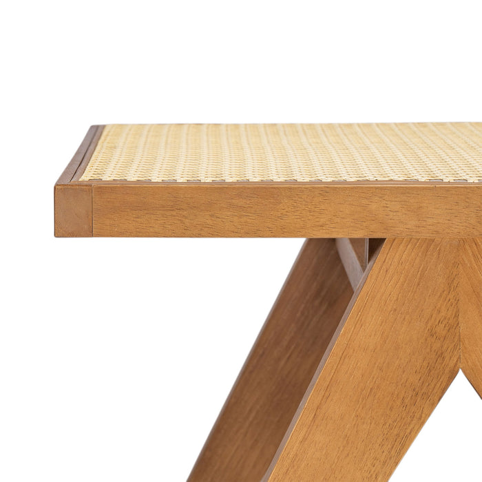 Chandigarh Dining Room Chairs With Natural Rattan (Set of 2)