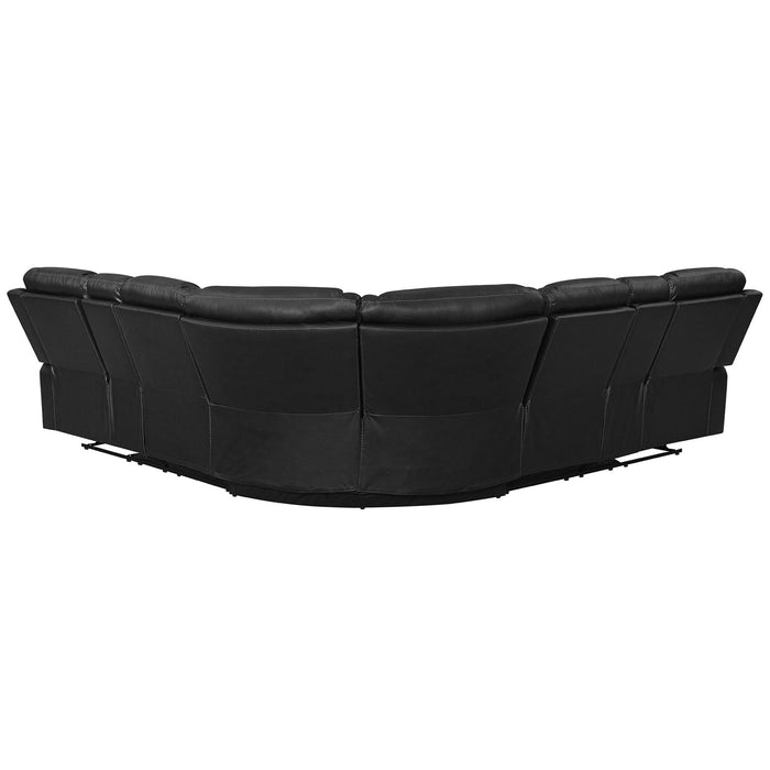 Manual Reclining Sectional Sofa Set, L Shaped Symmetrical Motion Sofa Corner Couch Sets With Storage Boxes, 4 Cup Holders And LED Light Strip For Living Room