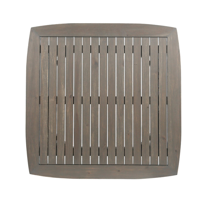 Modern Indoor Square Acacia Wood Dining Table With Toothpick Leg Design