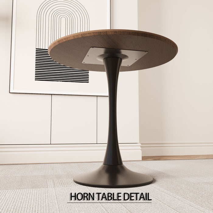 Round Dining Table Set With Tulip Design And 2 Chairs