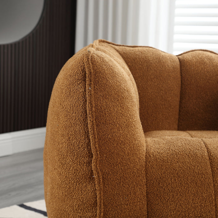 Soft Chenille Bean Bag Chair With High Resilient Foam