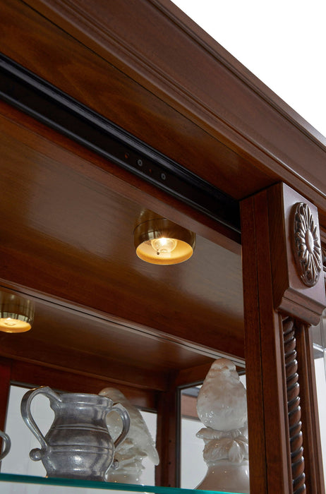 Curios - Lighted Sliding Door 5 Shelf Curio Cabinet