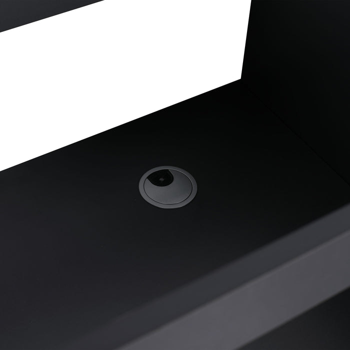 Contemporary Freestanding Bathroom Vanity With Resin Sink & Soft-Close Cabinet Doors