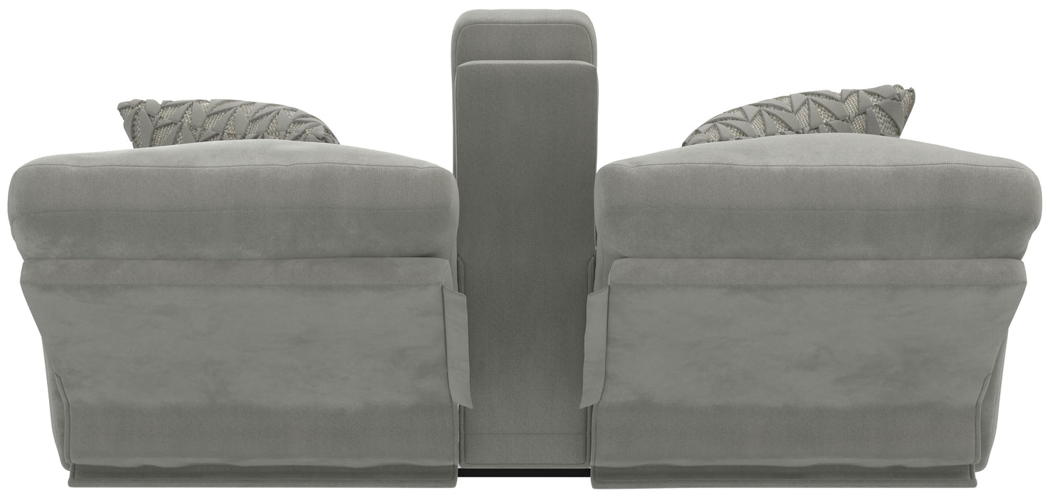Renaldo - Power Console Loveseat With Zero Gravity Recline - Stone