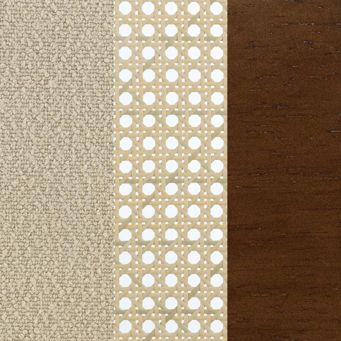 Rayo - Rattan Cane Back Accent Chair With Padded Seat