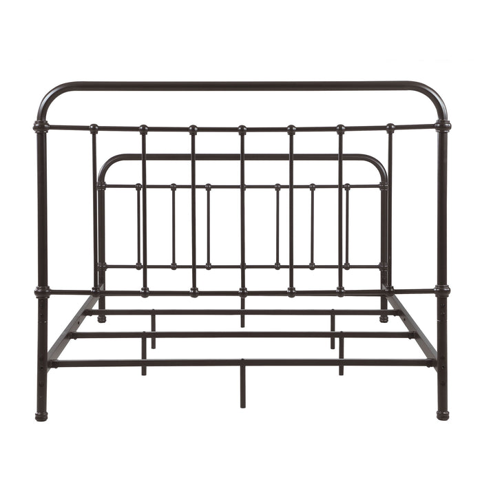 Livingston Metal Queen Open Frame Bed Dark Bronze