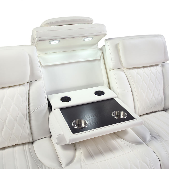 Electra - Power Reclining Set With Power Headrests, Massage And LED Lighting