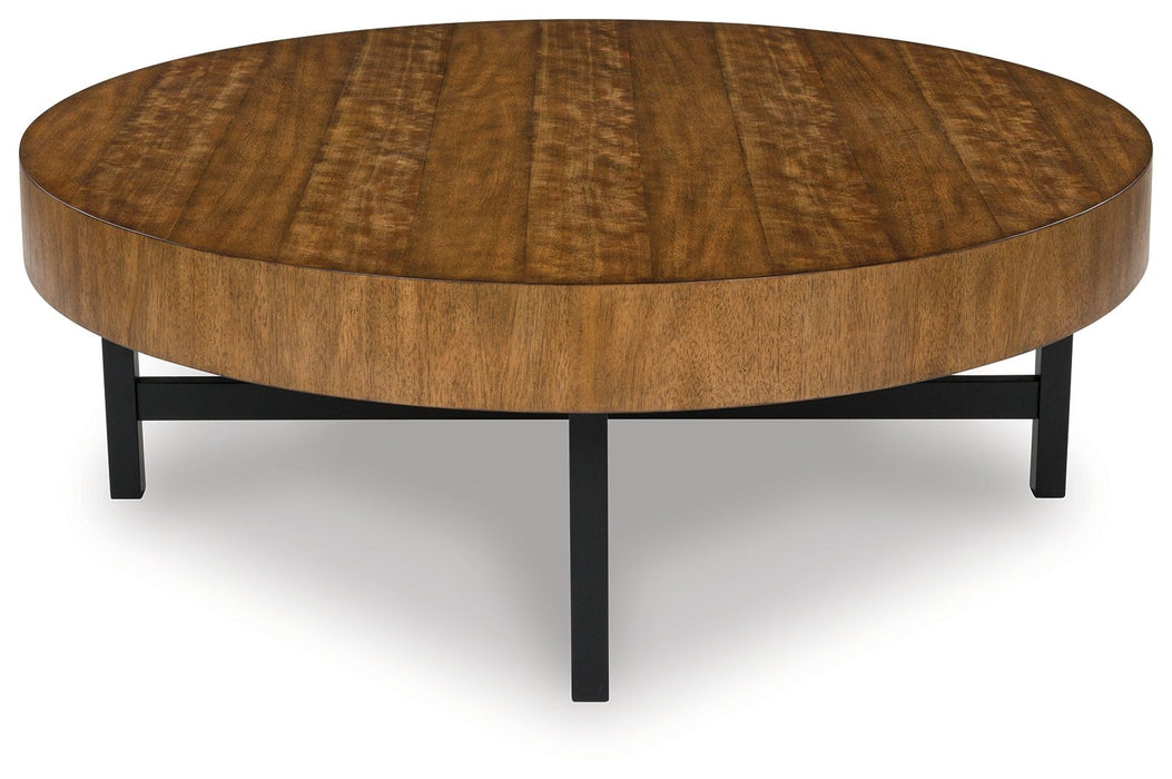 Steenlage - Occasional Table Set (Set of 2) - Brown / Black