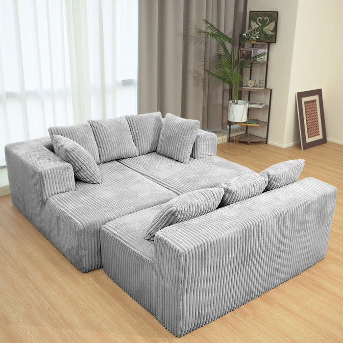 Modular U Shaped Sectional Sofa