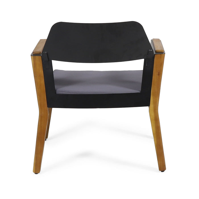 Soho - Transitional Style Outdoor Club Chair (Set of 2) With Cushions - Teak