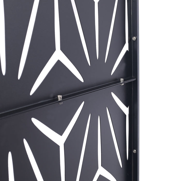 Outdoor & Indoor Metal Privacy Screen, Freestanding Decorative Panels