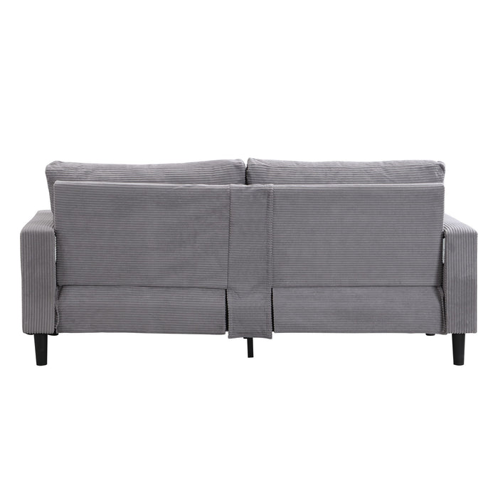 Modern Upholstered 2 Piece Sofa Set With 3 Seater And 2 Seater