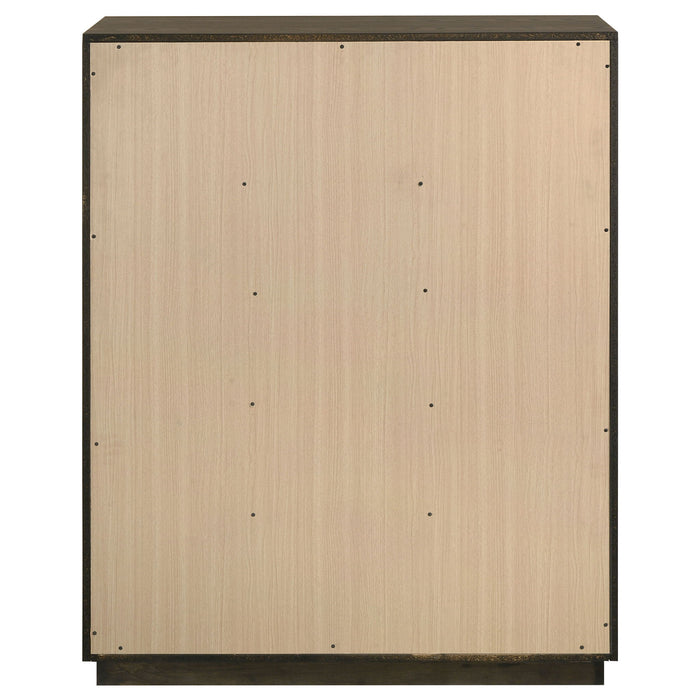 Atlas 5-drawer Bedroom Chest of Drawers Dark Oak