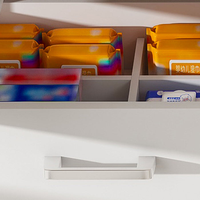 43" Bathroom Vanity, Multi Functional Cabinet With Doors And Drawer - White