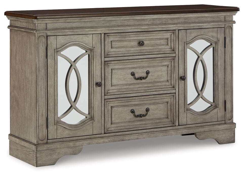 Lodenbay - Dining Room Server - Antique Gray