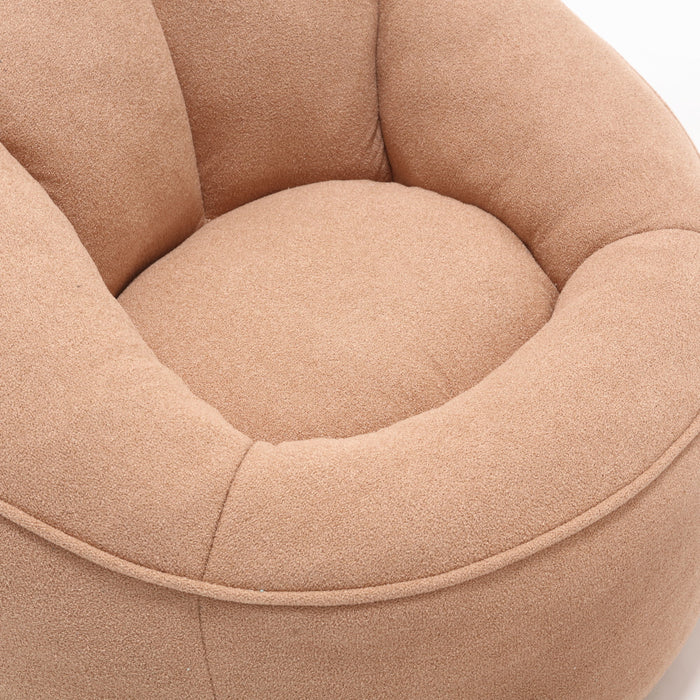 Bedding Bean Bag Sofa Chair High Pressure Foam With Footrest