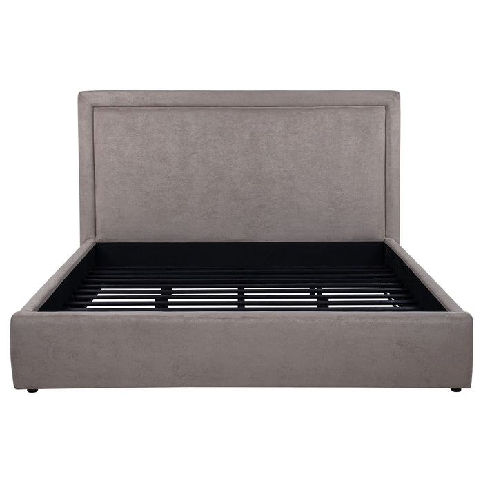 Lawson 54-inch Upholstered Eastern King Platform Bed Mushroom