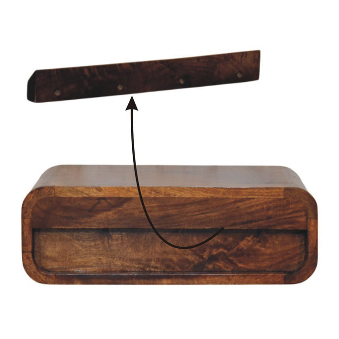 Avora - Wall Mounted 1 Drawer Nightstand