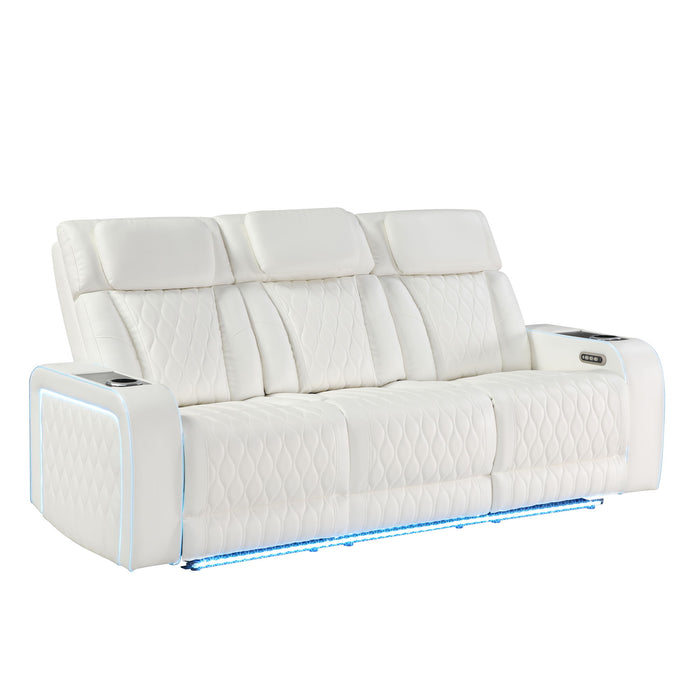 Electra - Power Reclining Set With Power Headrests, Massage And LED Lighting