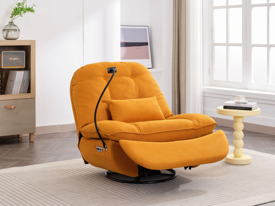 Power Recliner Swivel Glider USB Charger With Bluetooth Music Player, Sleep, Working, Game And Leisure