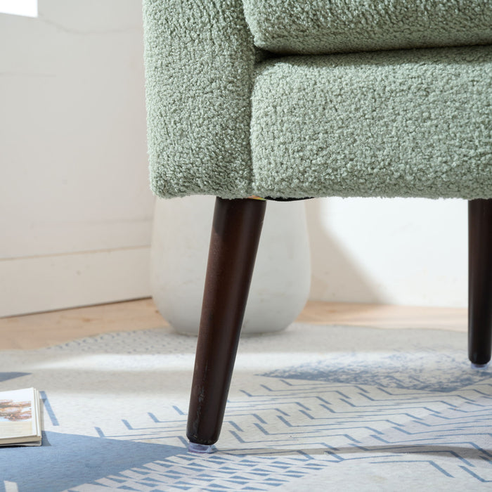 Modern Accent Upholstered Armchair With Pillow