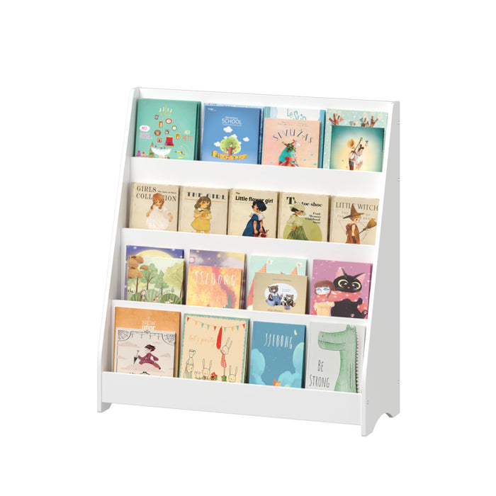 4 Tier Bookshelf, Toddler Book Display Shelves