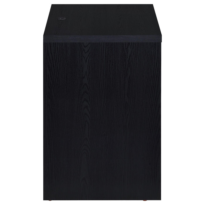 Geary - 2 Drawer Nightstand With LED Lights And USB Charging Ports