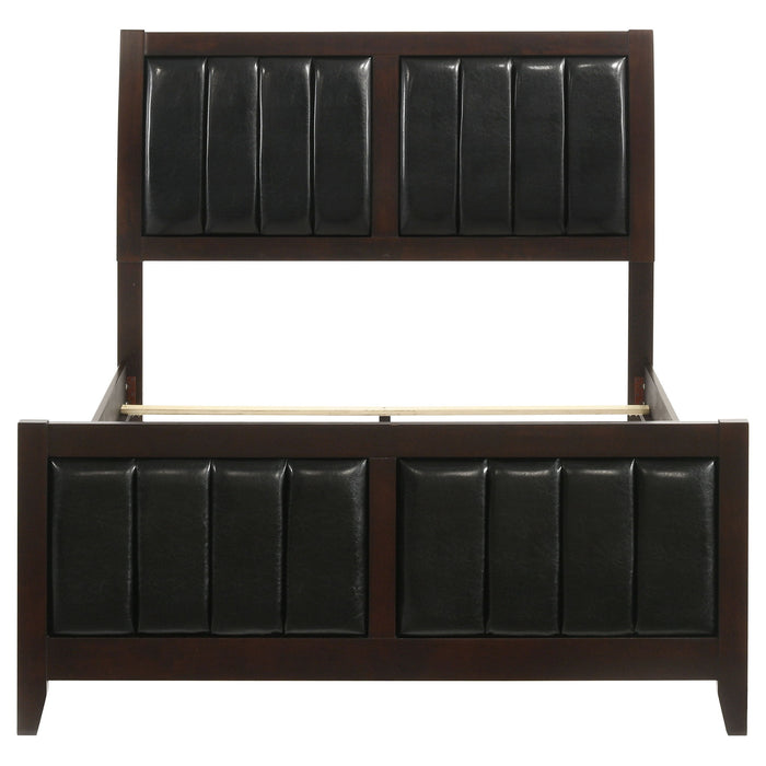 Carlton Wood Full Panel Bed Cappuccino