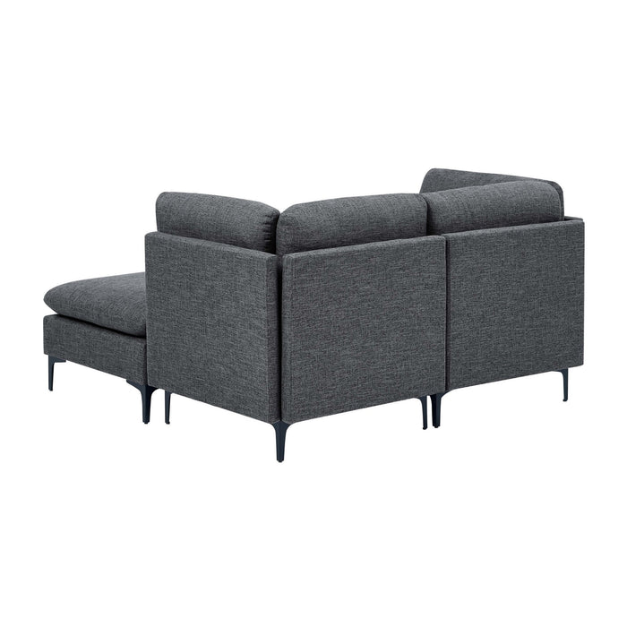 Upholstered Modular Sectional & Tall Legs