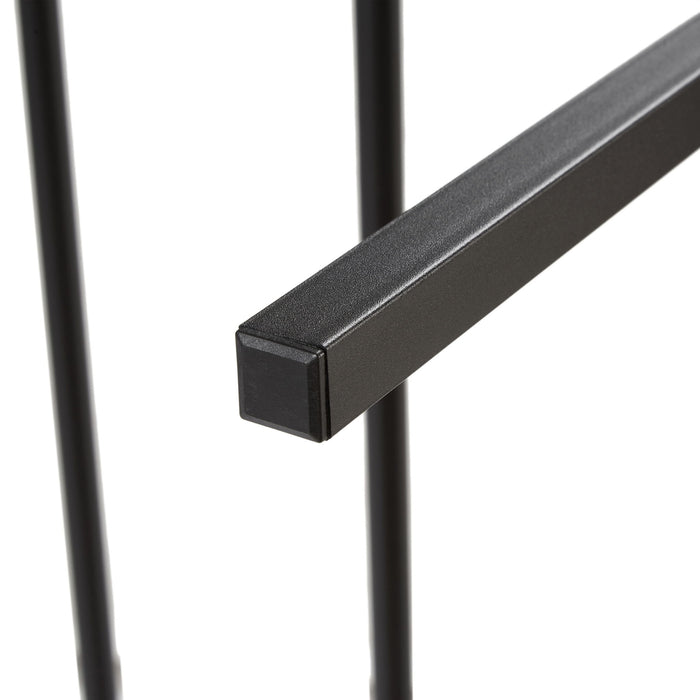 Modern Metal Platform Bed Frame With Wooden Headboard, USB Charging, LED Lights, And Storage