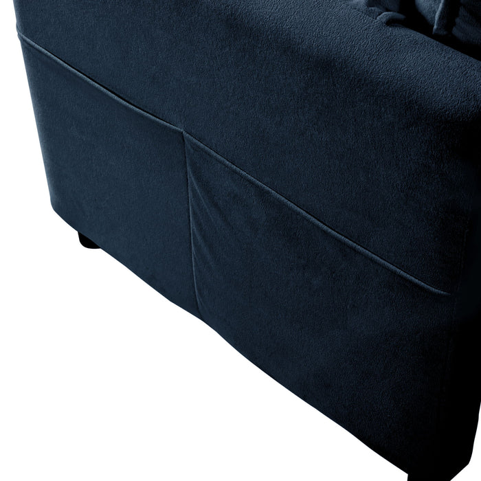 Modern Comfy Deep Seat Modular Sectional Sofa Cloud Couch With Ottoman