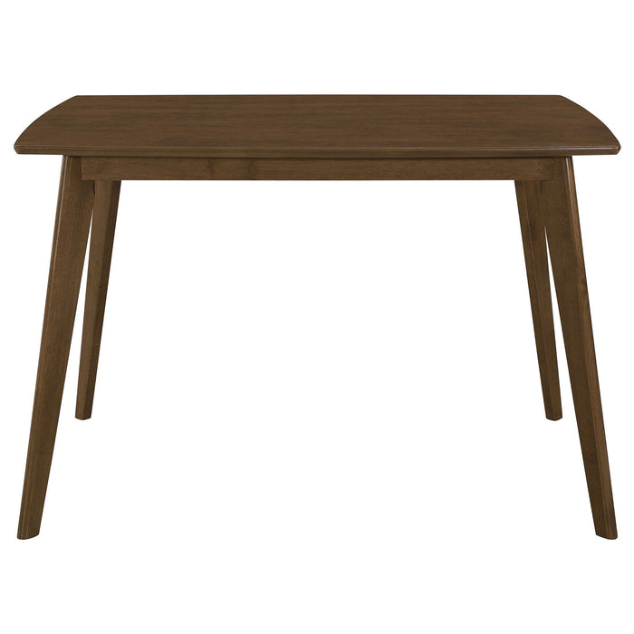 Kersey 5-piece Rectangular Dining Table Set Chestnut