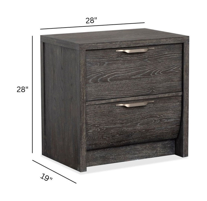 Kinsley - Drawer Nightstand - Black Heron