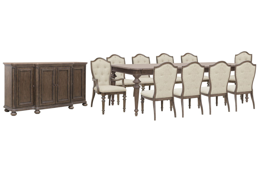 Saddle Creek - Extendable Leg Dining Table Set