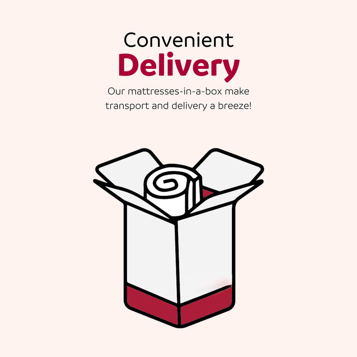 King Size Hybrid Plush Foam Mattress, Soft Polyester Knit Cover, Multi Layer Foam Mattress - White / Gray