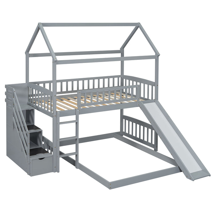 House Bunk Bed With Slide