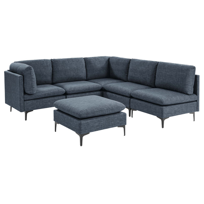 Upholstered Modular Sectional & Tall Legs