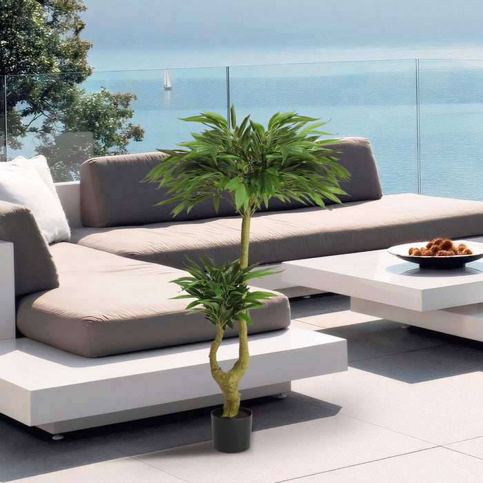 Artificial Dracaena Tree Indoor Faux ery Plant For Decoration, 150Cm - Green