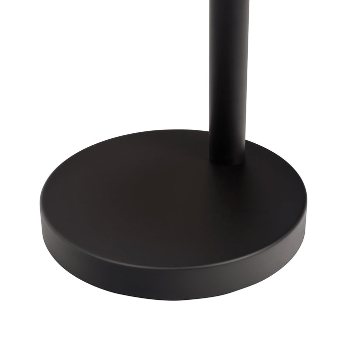 Royal - 3 Arm Arc Floor Lamp, Oil Rubbed Bonze With Linen Shade, 4 Way Rotary Switch - Oil-Rubbed Bronze