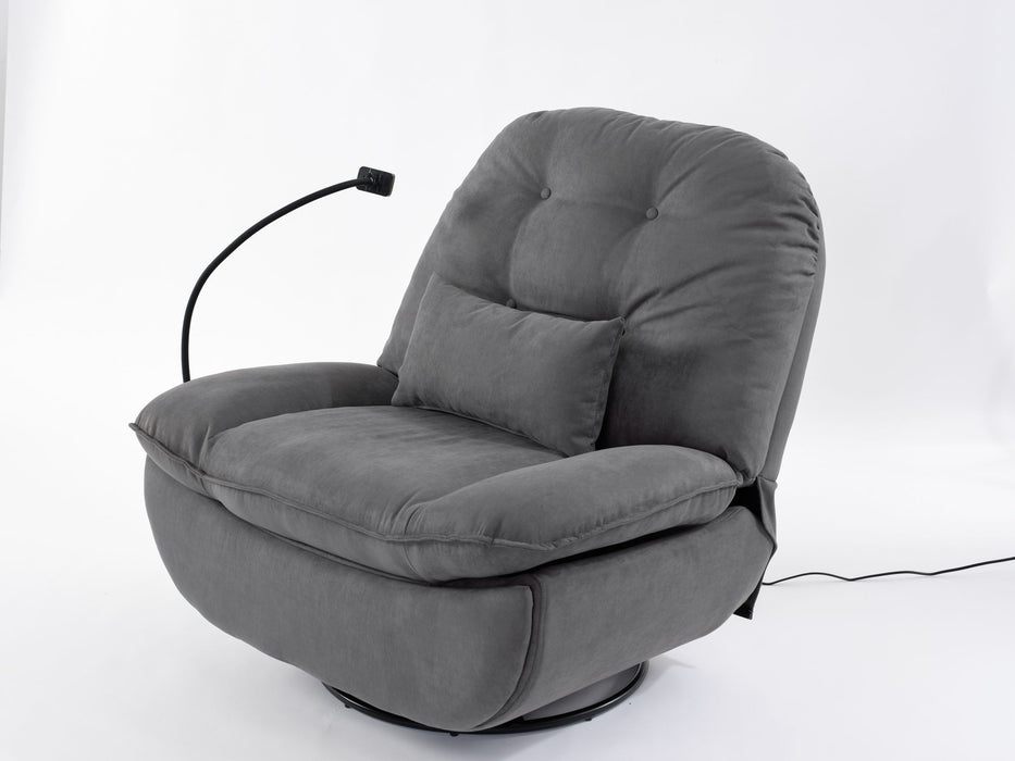 Power Recliner Swivel Glider USB Charger With Bluetooth Music Player, Sleep, Working, Game And Leisure