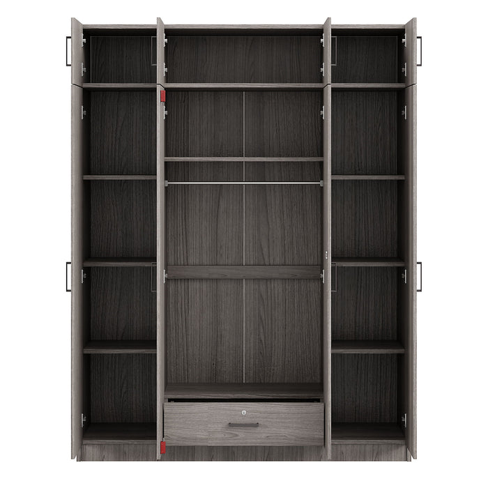Contemporary 4 Door Wardrobe With 1 Drawer And Top Cabinet