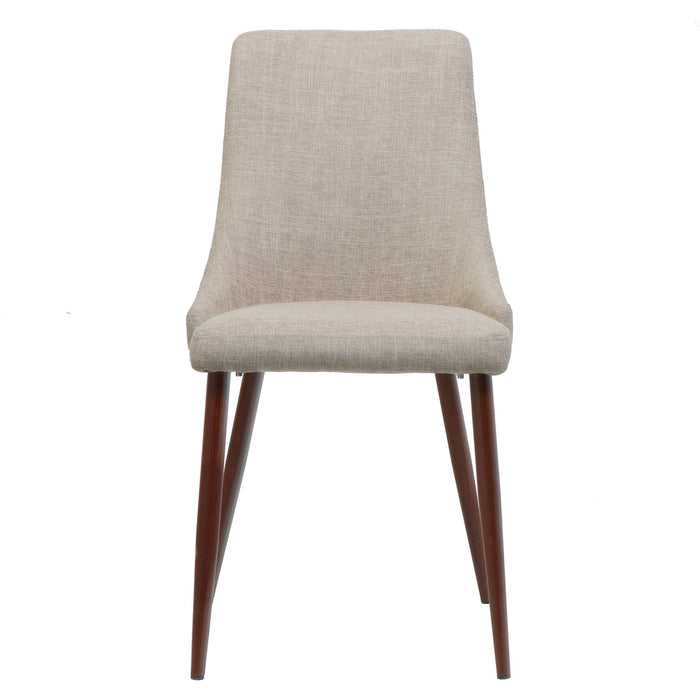Mid Century Modern Fabric Armless Dining Chair