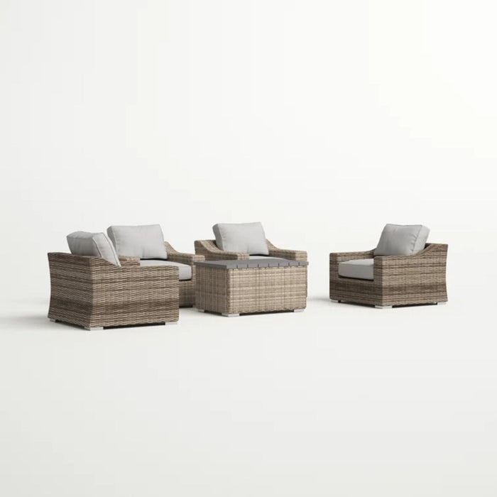 Stylish Sofa Seating Group With Cushions Perfect For Outdoor Gatherings