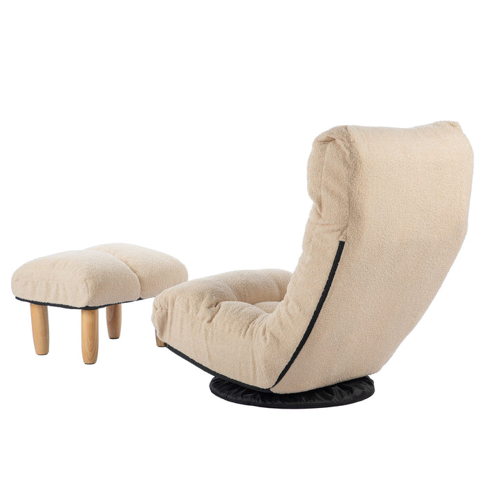 Adjustable Japanese Reclining Floor Chair Sofa With Metal Frame For Living Room