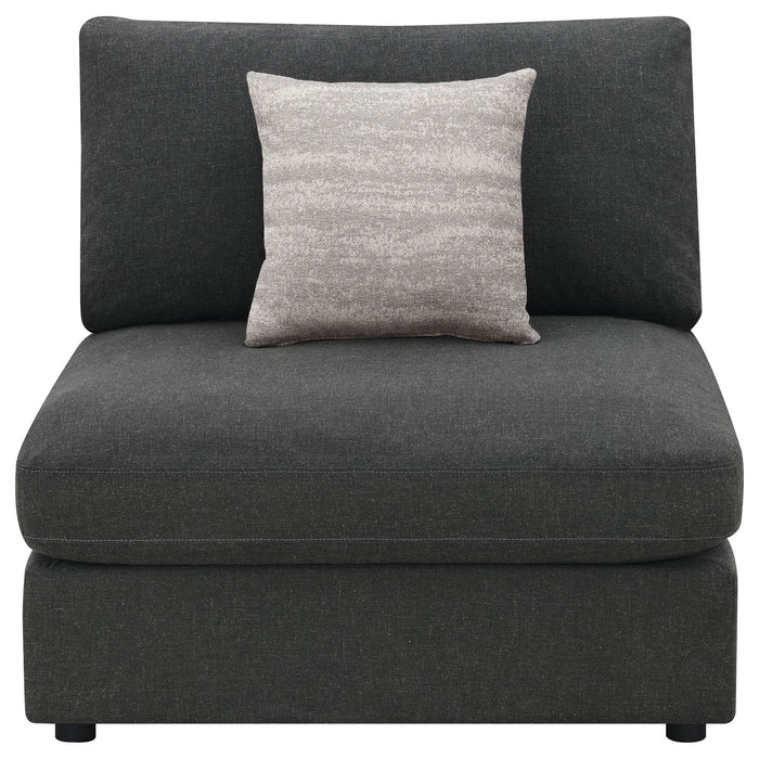 Duncan- Armless Chair With Removable Cushions