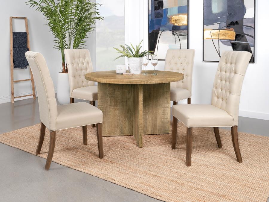 Jamestown - Round Composite Wood Dining Table - Mango