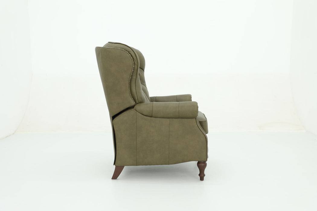 Kendall - Recliner Push Thru The Arm - Oasis-Olive